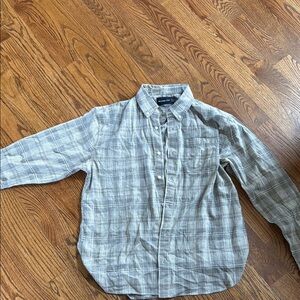 Abercrombie & Fitch Men's Gray Plaid Shirt